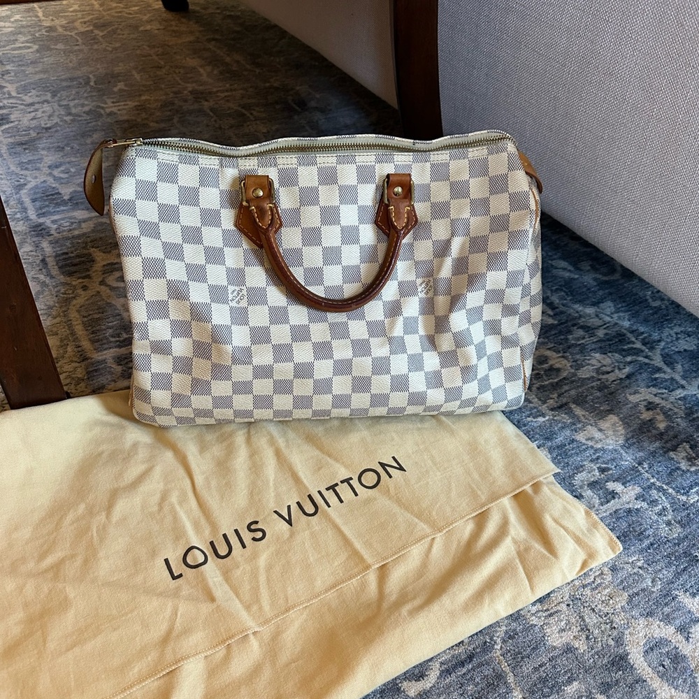 Louis Vuitton Speedy 35 Damier Azur